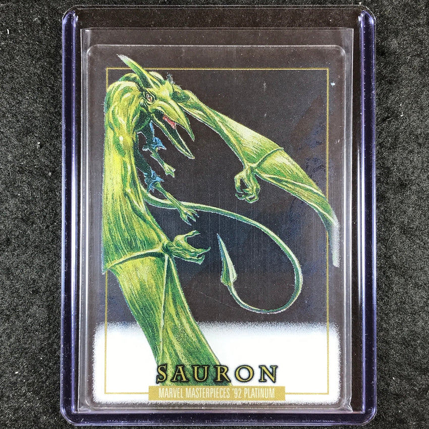 2024 Marvel Masterpieces '92 Platinum SAURON Base Plexi #76