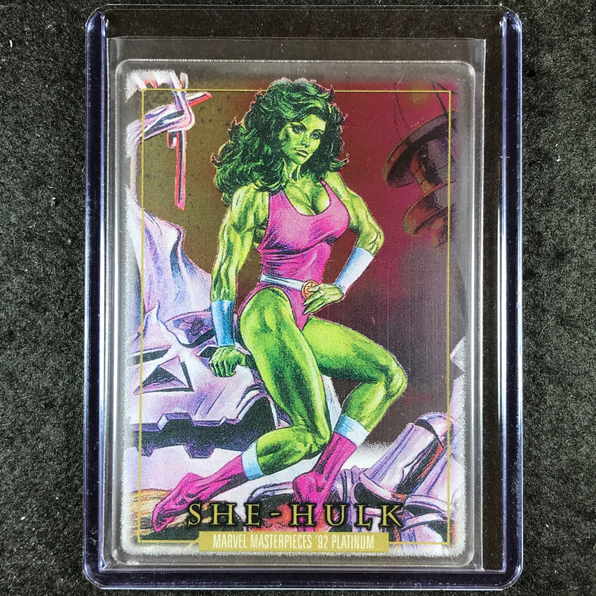 2024 Marvel Masterpieces '92 Platinum SHE-HULK Base Plexi #82