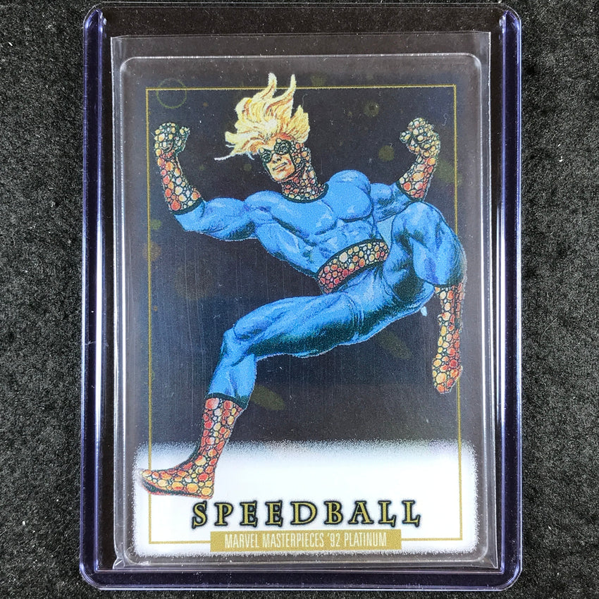 2024 Marvel Masterpieces '92 Platinum SPEEDBALL Base Plexi #88