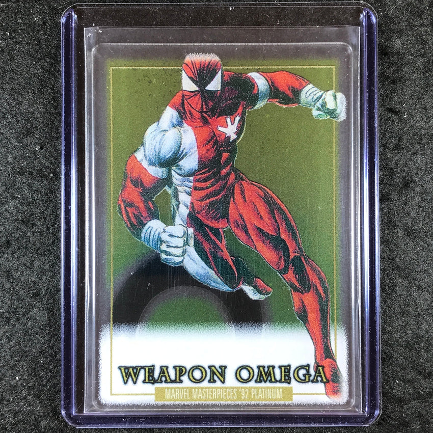 2024 Marvel Masterpieces '92 Platinum WEAPON OMEGA Base Plexi #96