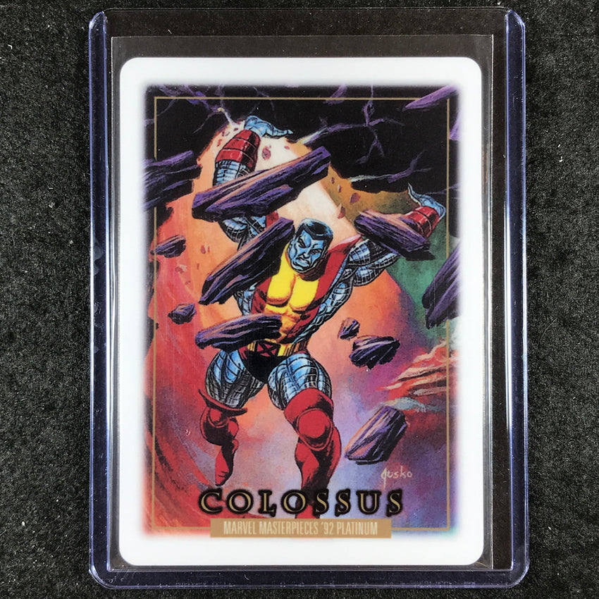 2024 Marvel Masterpieces '92 Platinum COLOSSUS Base Metallurgy #14