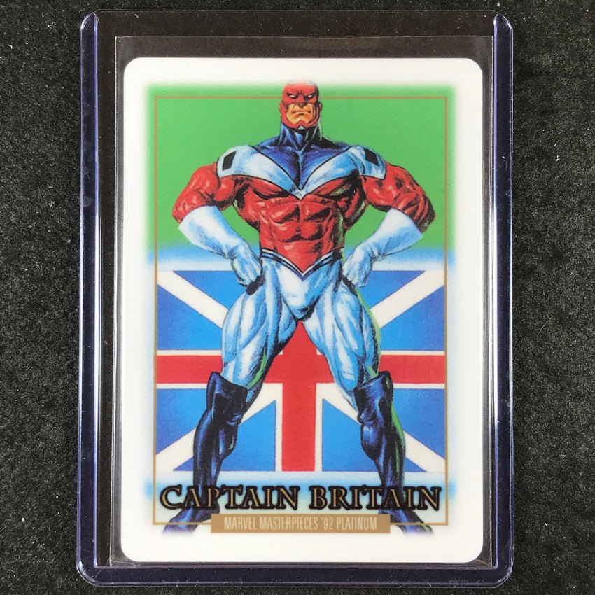 2024 Marvel Masterpieces '92 Platinum CAPTAIN BRITAIN Base Metallurgy #15