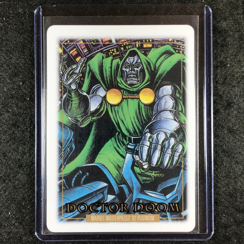 2024 Marvel Masterpieces '92 Platinum DOCTOR DOOM Base Metallurgy #26