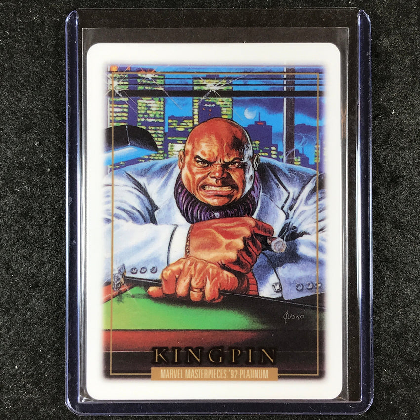 2024 Marvel Masterpieces '92 Platinum KINGPIN Base Metallurgy #43