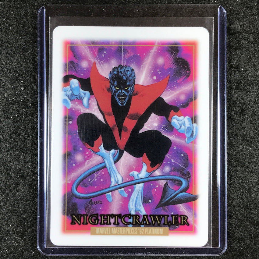 2024 Marvel Masterpieces '92 Platinum NIGHTCRAWLER Base Metallurgy #62