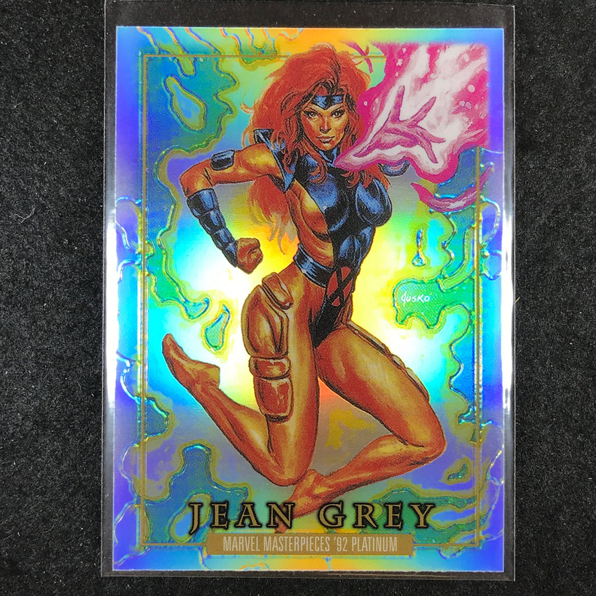 2024 Marvel Masterpieces '92 Platinum JEAN GREY Base Rainbow #46