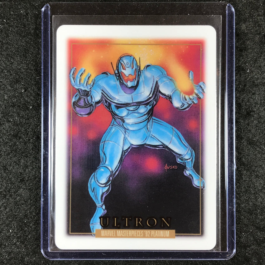 2024 Marvel Masterpieces '92 Platinum ULTRON Base Metallurgy #98
