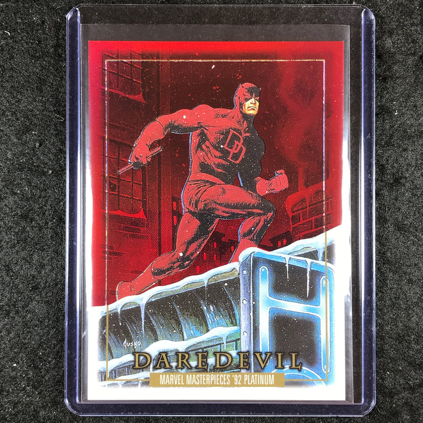 2024 Marvel Masterpieces '92 Platinum DAREDEVIL Precious Metal Gems Red 71/100