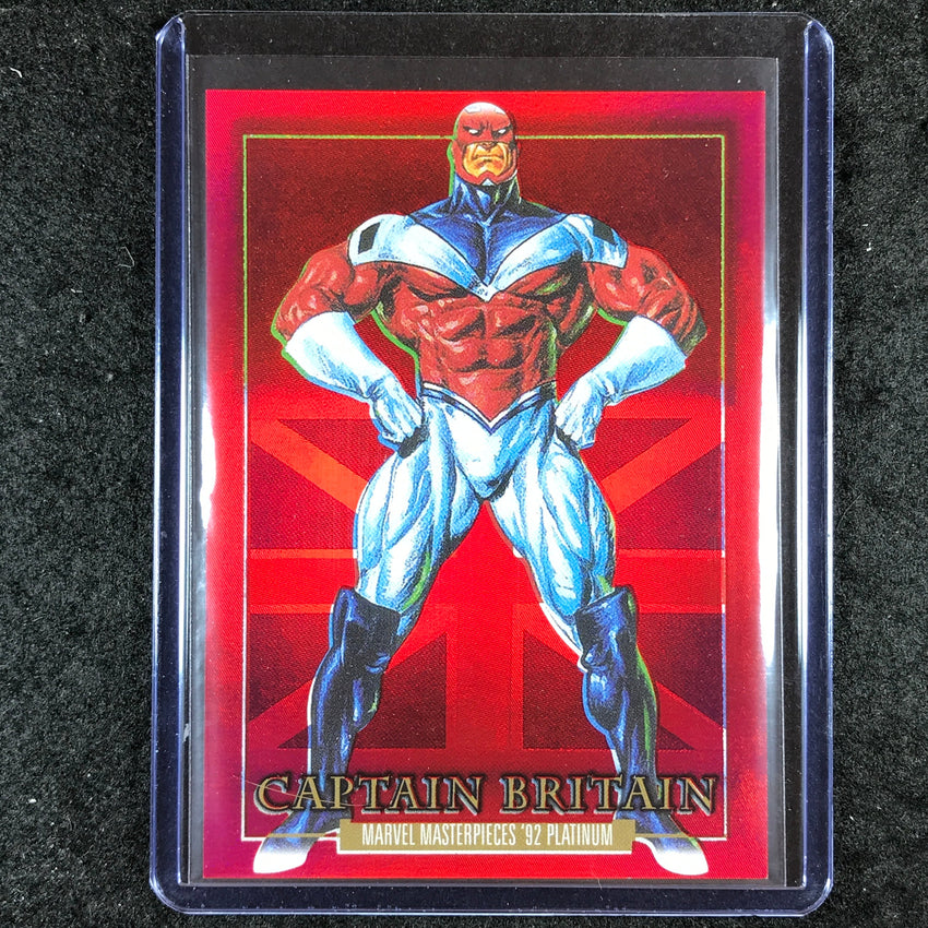 2024 Marvel Masterpieces '92 Platinum CAPTAIN BRITAIN Precious Metal Gem /100