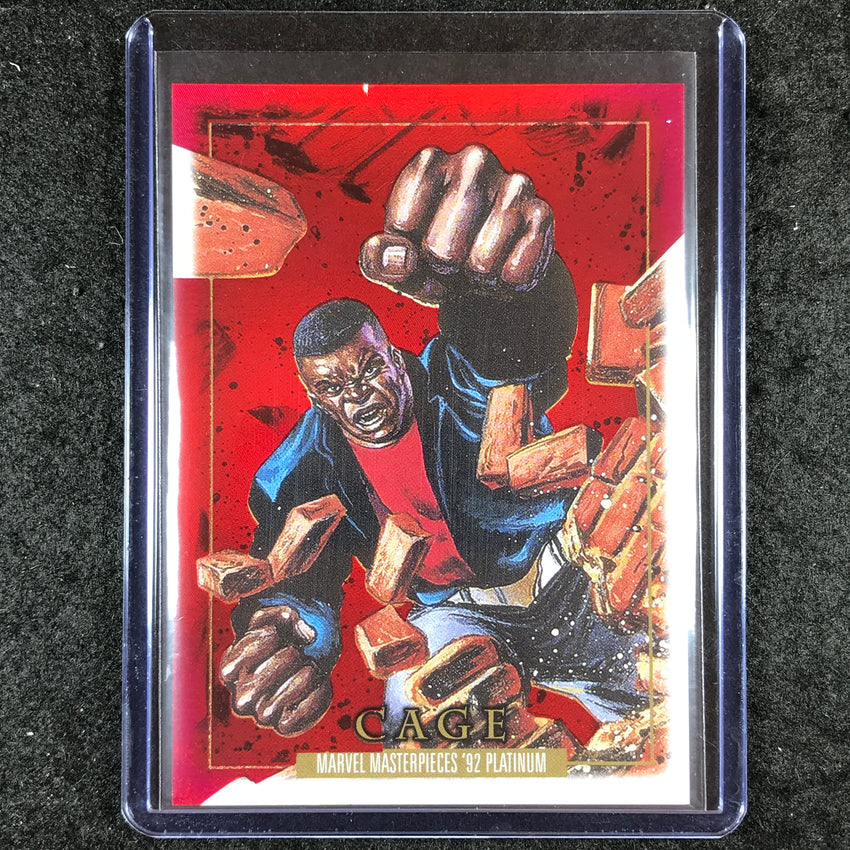 2024 Marvel Masterpieces '92 Platinum CAGE Precious Metal Gems Red 45/100