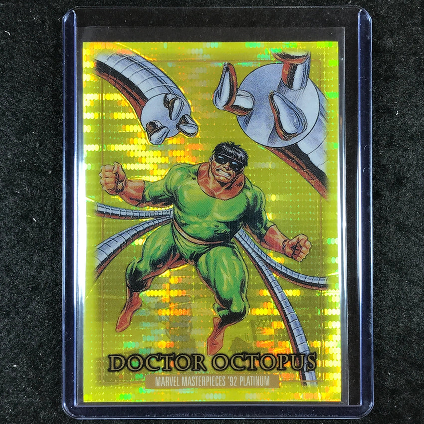 2024 Marvel Masterpieces '92 Platinum DOCTOR OCTOPUS Base Seismic Gold 2/92 #25