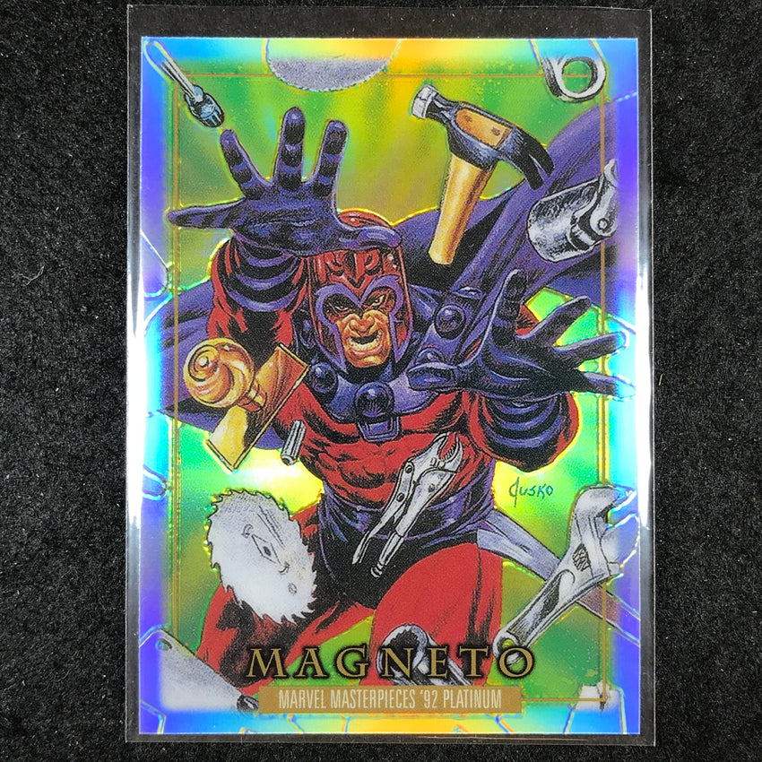 2024 Marvel Masterpieces '92 Platinum MAGNETO Base Rainbow #49