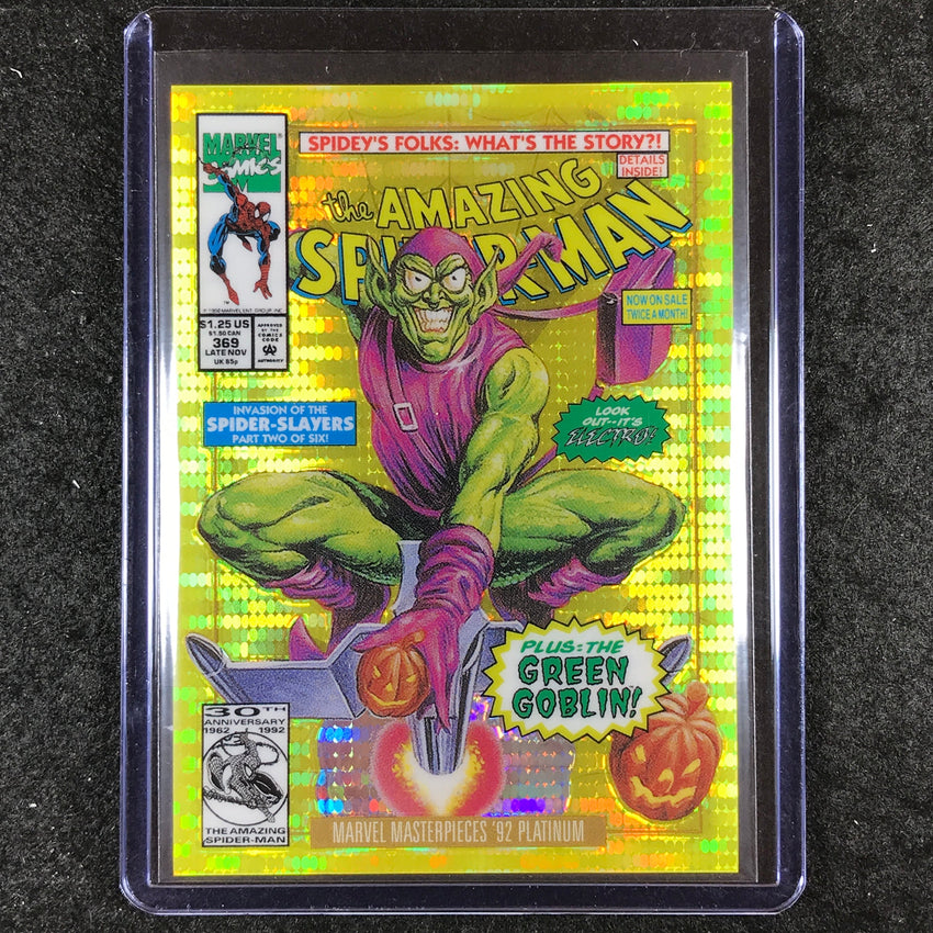 2024 Marvel Masterpieces '92 Platinum GREEN GOBLIN Variant Seismic Gold 81/92