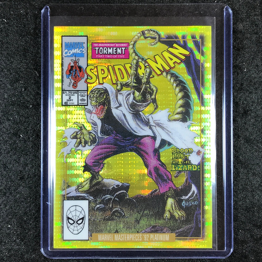 2024 Marvel Masterpieces '92 Platinum LIZARD Variant Cover Seismic Gold 38/92