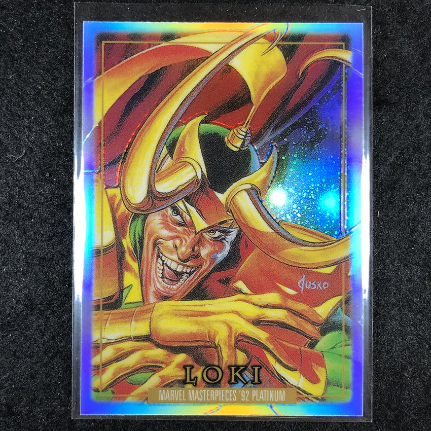 2024 Marvel Masterpieces '92 Platinum LOKI Base Rainbow #50