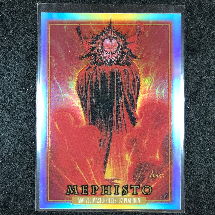 2024 Marvel Masterpieces '92 Platinum MEPHISTO Base Rainbow #54