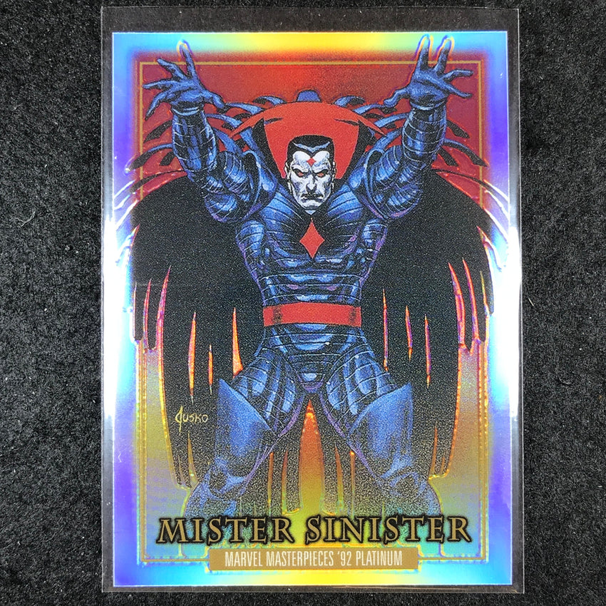 2024 Marvel Masterpieces '92 Platinum MISTER SINISTER Base Rainbow #58