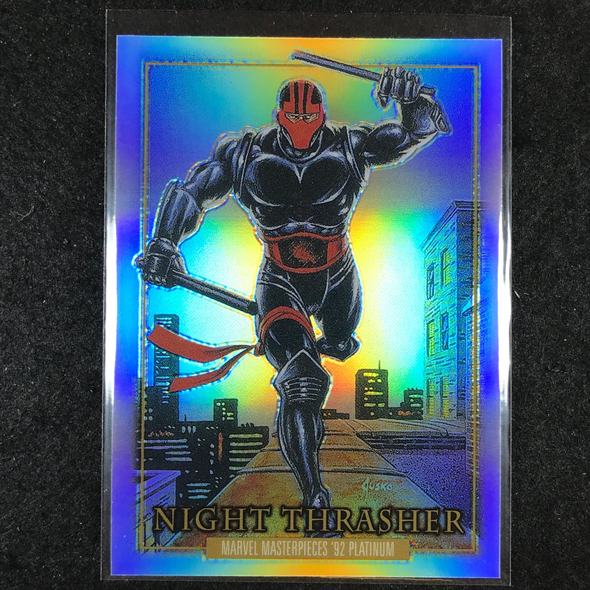 2024 Marvel Masterpieces '92 Platinum NIGHT THRASHER Base Rainbow #63