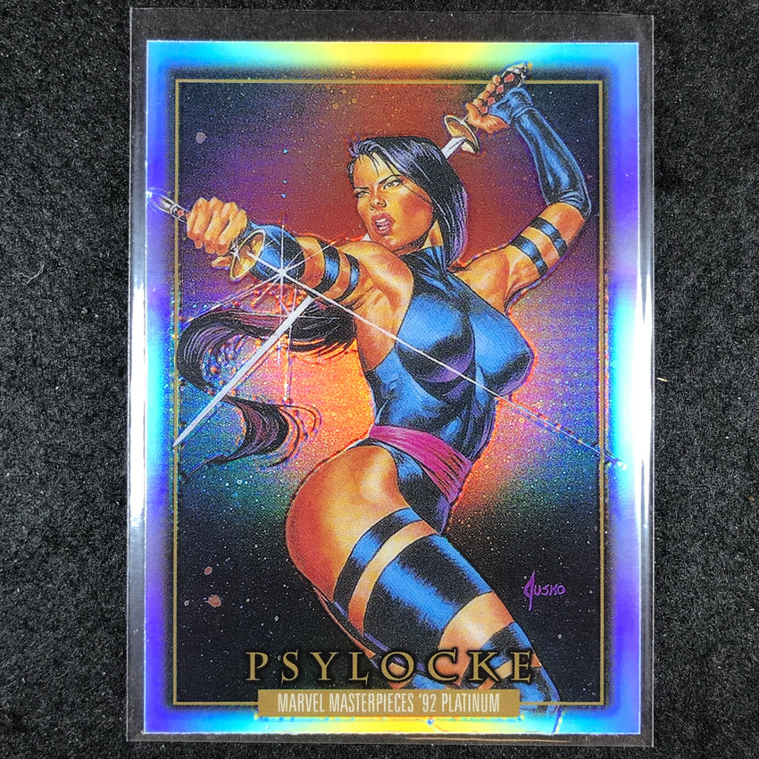 2024 Marvel Masterpieces '92 Platinum PSYLOCKE Base Rainbow #65