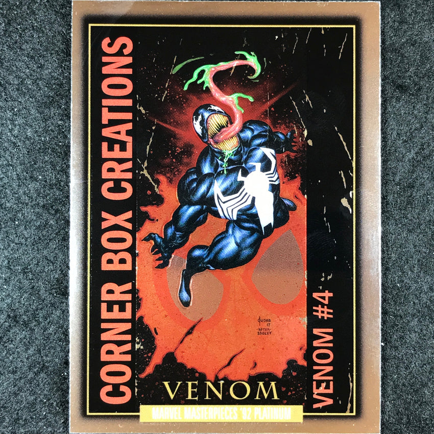 2024 Marvel Masterpieces '92 Platinum VENOM Corner Box Creations Base #9