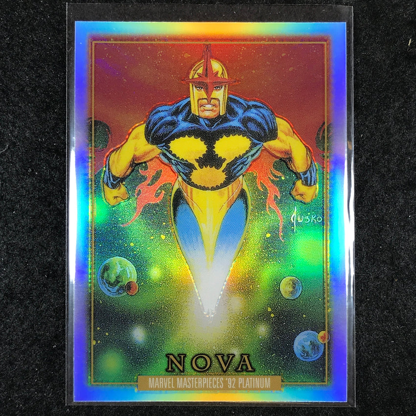 2024 Marvel Masterpieces '92 Platinum NOVA Base Rainbow #68