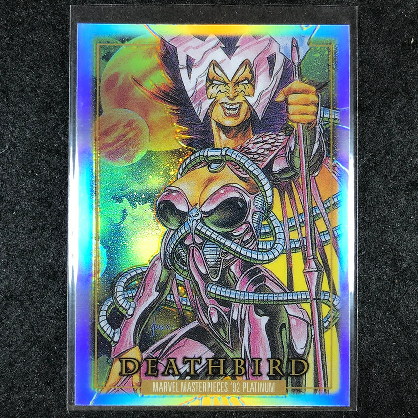 2024 Marvel Masterpieces '92 Platinum DEATHBIRD Base Rainbow #73