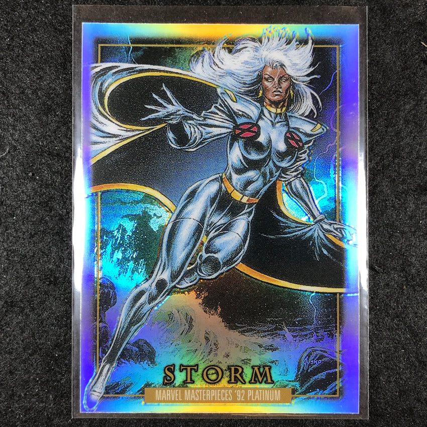 2024 Marvel Masterpieces '92 Platinum STORM Base Rainbow #86