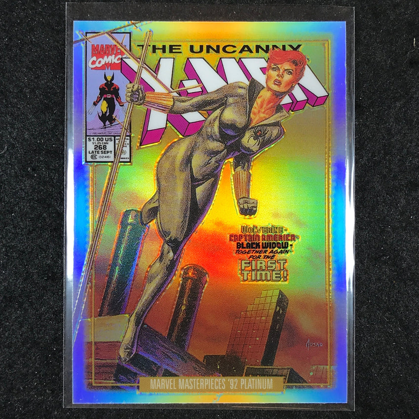 2024 Marvel Masterpieces '92 Platinum BLACK WIDOW Variant Cover Rainbow #3