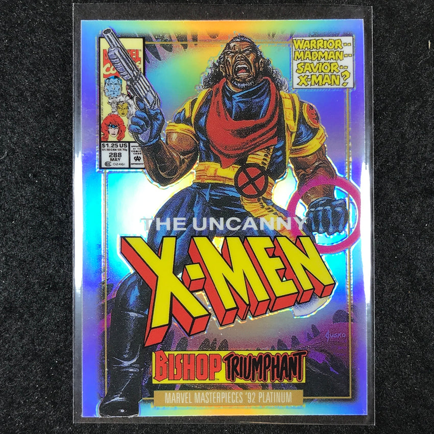 2024 Marvel Masterpieces '92 Platinum BISHOP Variant Cover Rainbow #6