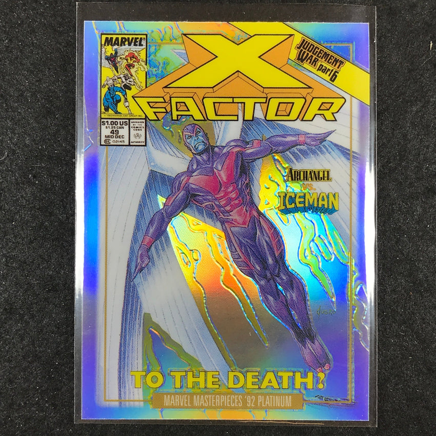 2024 Marvel Masterpieces '92 Platinum ARCHANGEL Variant Cover Rainbow #8