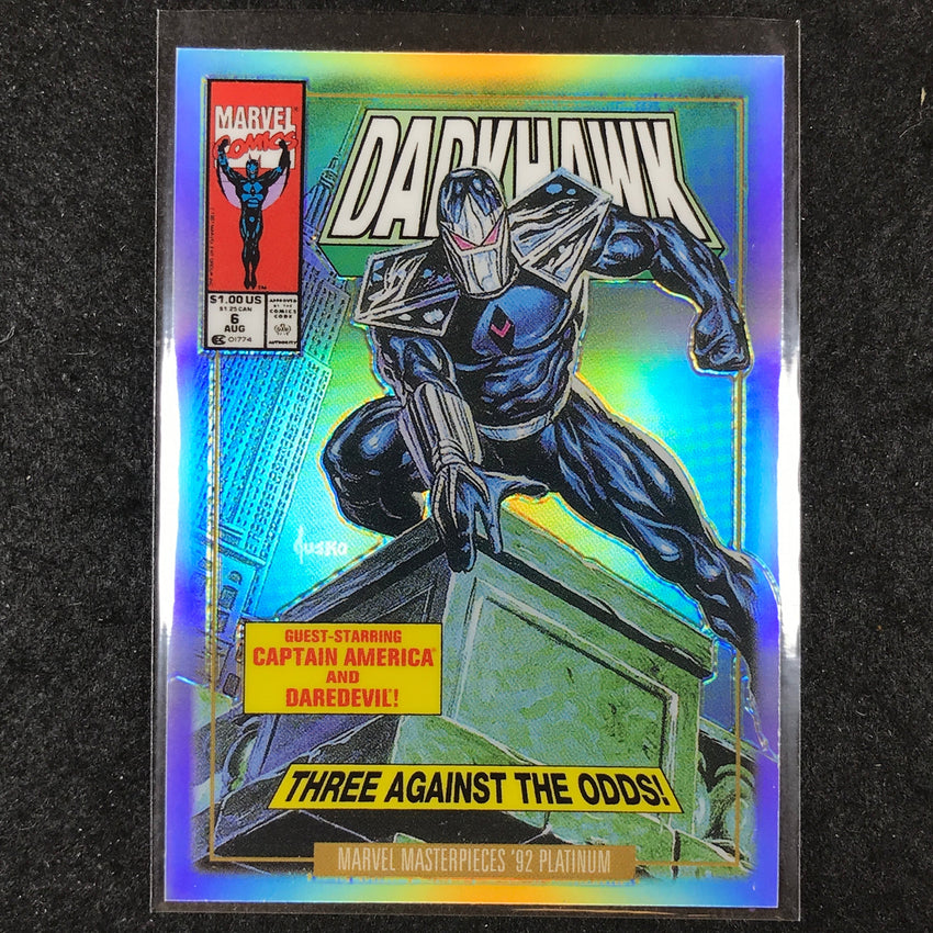 2024 Marvel Masterpieces '92 Platinum DARKHAWK Variant Cover Rainbow #11