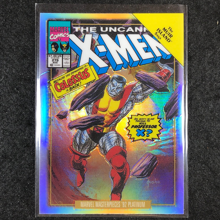2024 Marvel Masterpieces '92 Platinum COLOSSUS Variant Cover Rainbow #14
