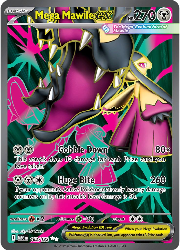 Mega Mawile ex - [  162/132 ] - Ultra Rare - Pokemon ME01 Mega Evolution