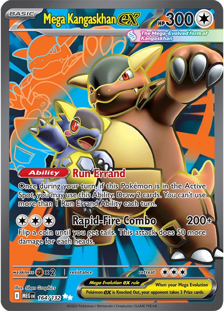 Mega Kangaskhan ex - [  164/132 ] - Ultra Rare - Pokemon ME01 Mega Evolution