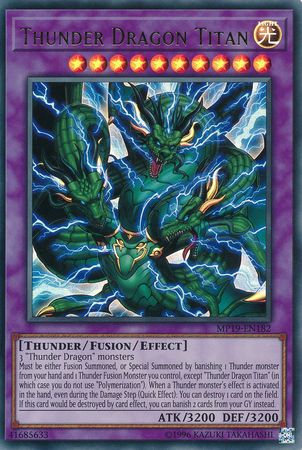 [UNLIMITED] Thunder Dragon Titan - MP19-EN182 - Ultra Rare Unlimited