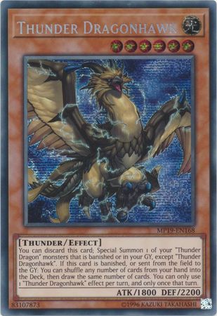 Thunder Dragonhawk - MP19-EN168 - Prismatic Secret Rare Unlimited