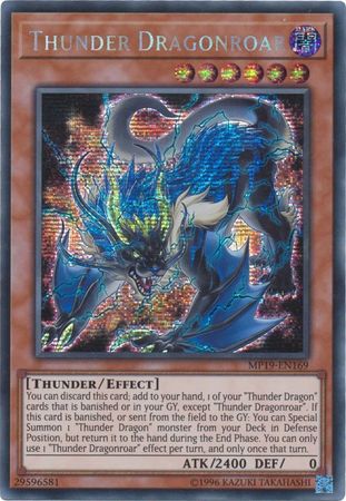 Thunder Dragonroar - MP19-EN169 - Prismatic Secret Rare Unlimited