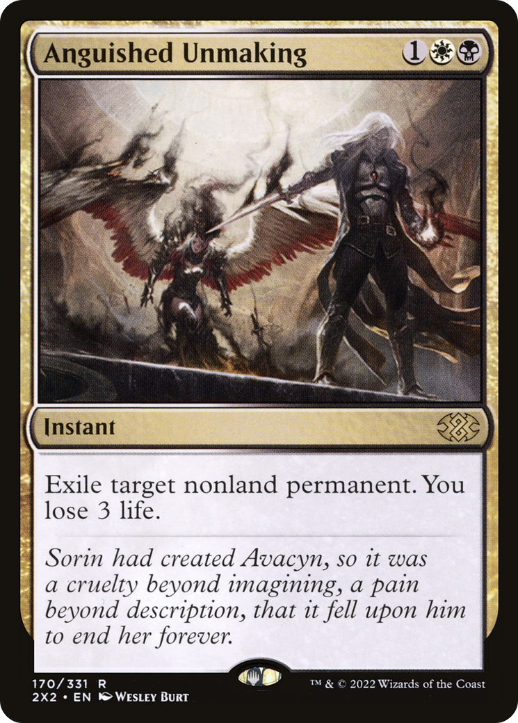 Anguished Unmaking #170 - RARE 2X2 - Double Masters 2022