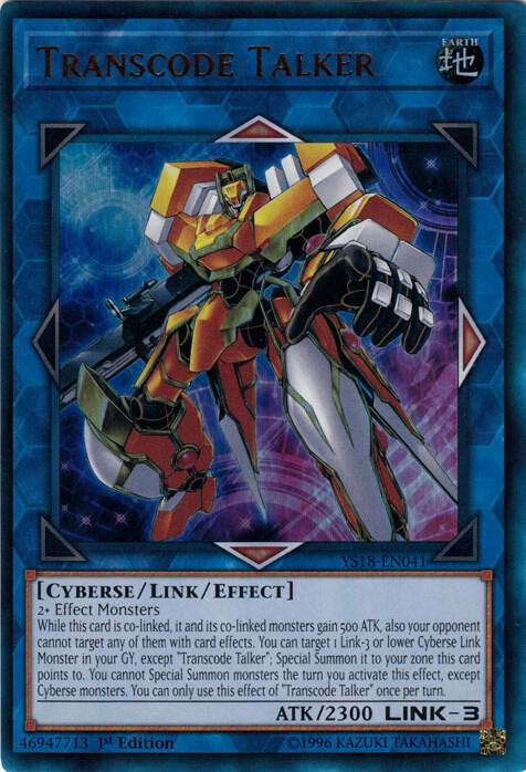 Transcode Talker - YS18-EN041 - Ultra Rare 1st Edition