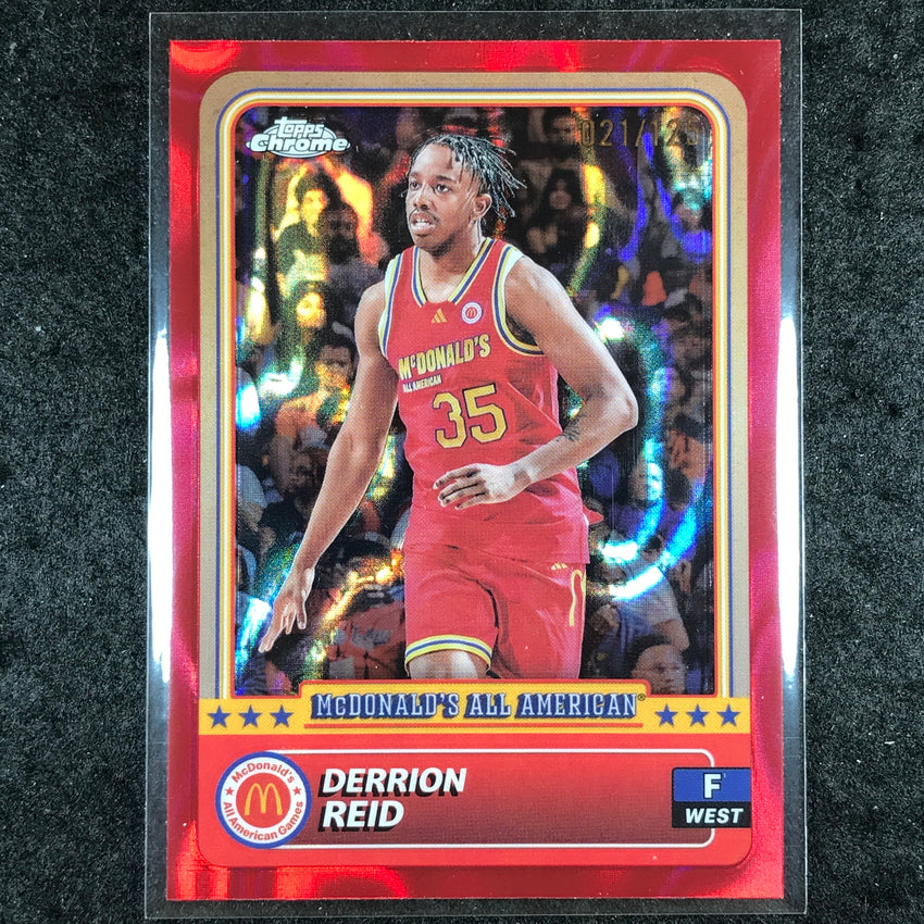 2024 Topps Chrome McDonald's All American DERRION REID Red Lava 21/125 #41