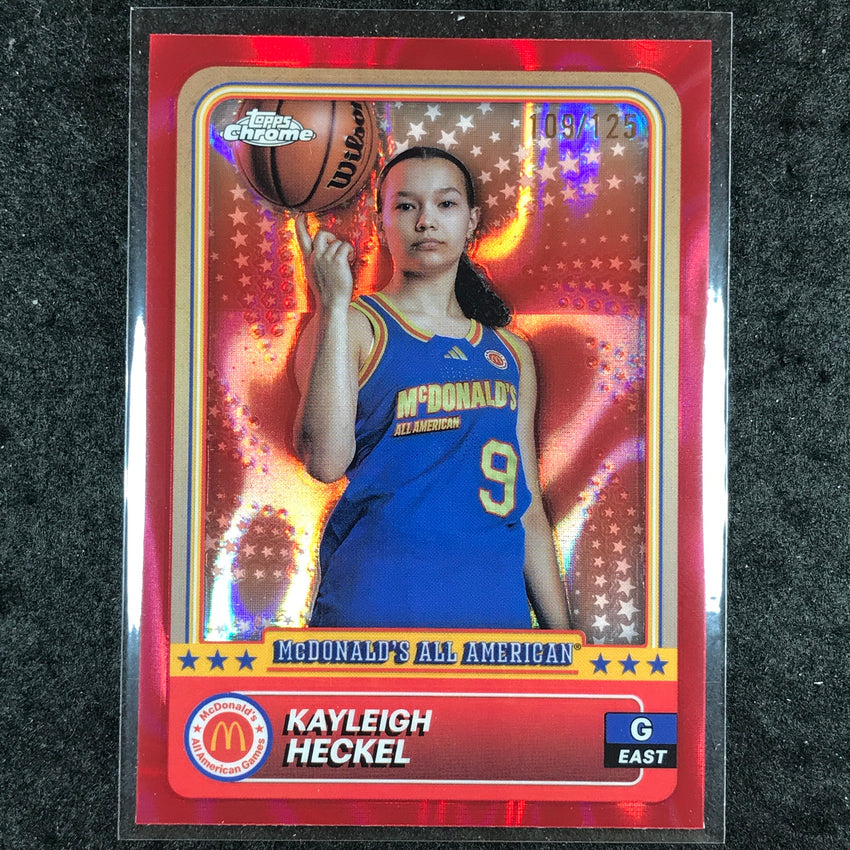 2024 Topps Chrome McDonald's All American KAYLEIGH HECKEL Red Lava 109/125 #54