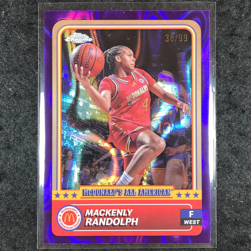 2024 Topps McDonald's All American MACKENLY RANDOLPH Purple Lava 38/99 #21