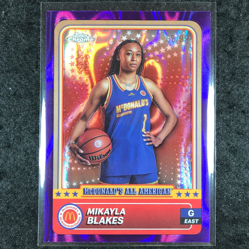 2024 Topps Chrome McDonald's All American MIKAYLA BLAKES Purple Lava 66/99 #51