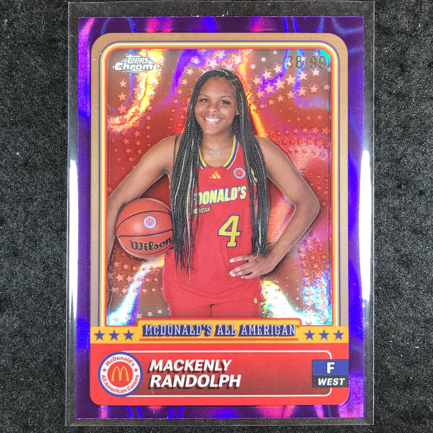 2024 Topps McDonald's All American MACKENLY RANDOLPH Purple Lava 38/99 #71
