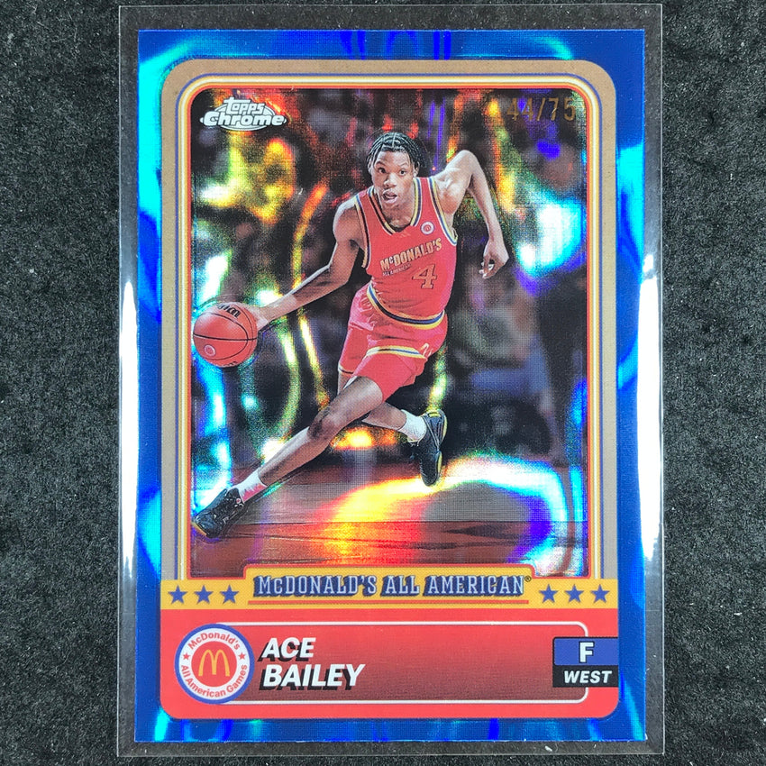 2024 Topps Chrome McDonald's All American ACE BAILEY Blue Lava 44/75 #34