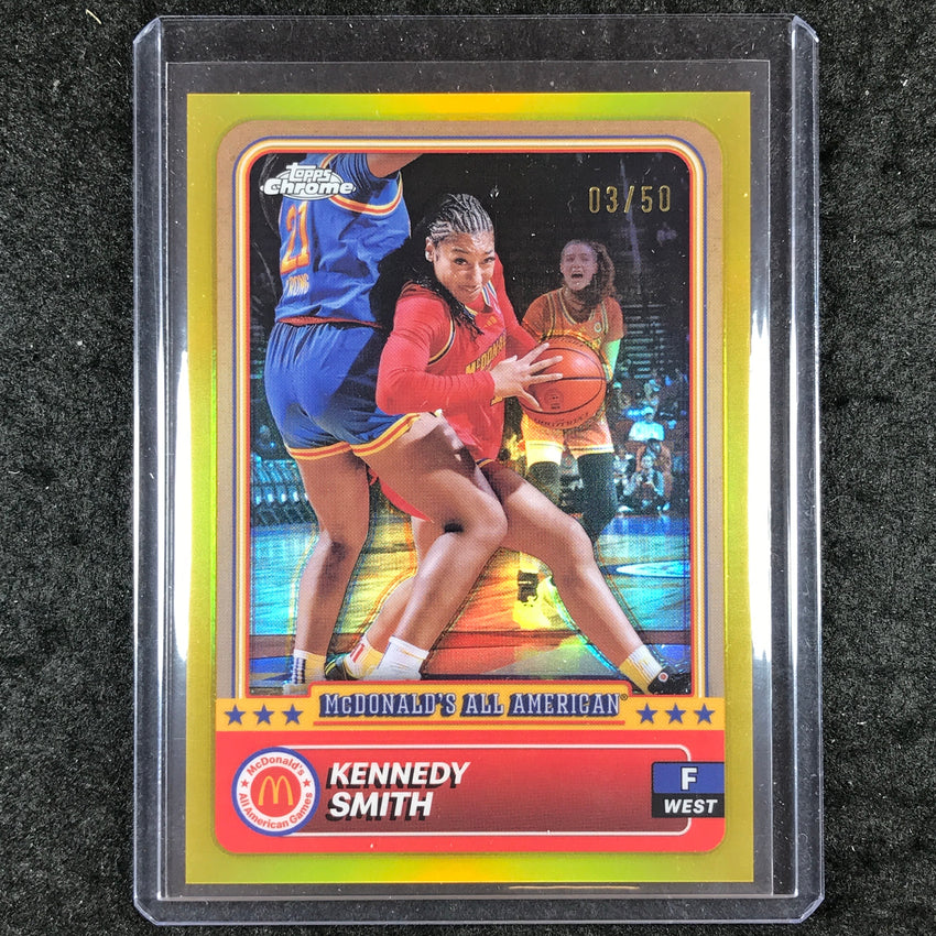 2024 Topps Chrome McDonald's All American KENNEDY SMITH Gold 3/50 #23