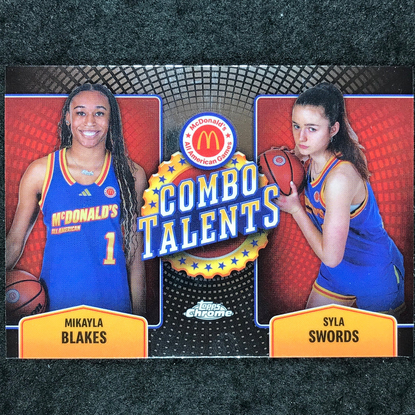 2024 Topps Chrome McDonald's All American BLAKES SWORDS Combo Talents Base #MIK