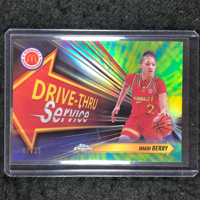 2024 Topps Chrome McDonald's All American IMARI BERRY Drive Thru Service 7/25
