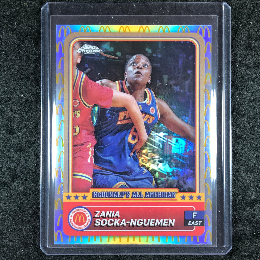 2024 Topps Chrome McDonald's All American ZANIA SOCKA-NGUEMEN McDonald's Logo #9