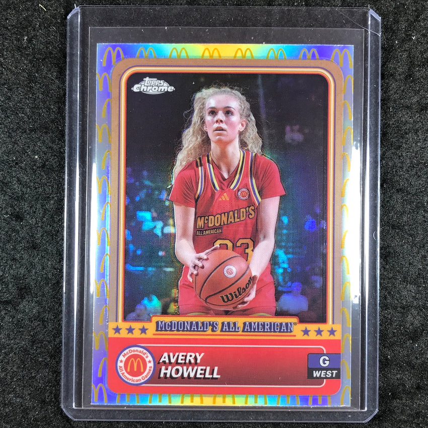 2024 Topps Chrome McDonald's All American AVERY HOWELL McDonald's Logo #17